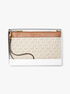 michael kors jet set medium signature logo wristlet