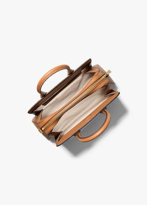 michael kors laila small signature logo satchel