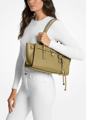 michael kors hamilton moderne small leather satchel