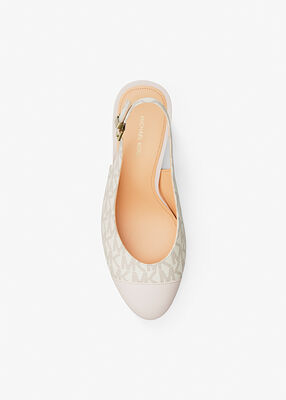 michael kors piper flex signature logo slingback pump