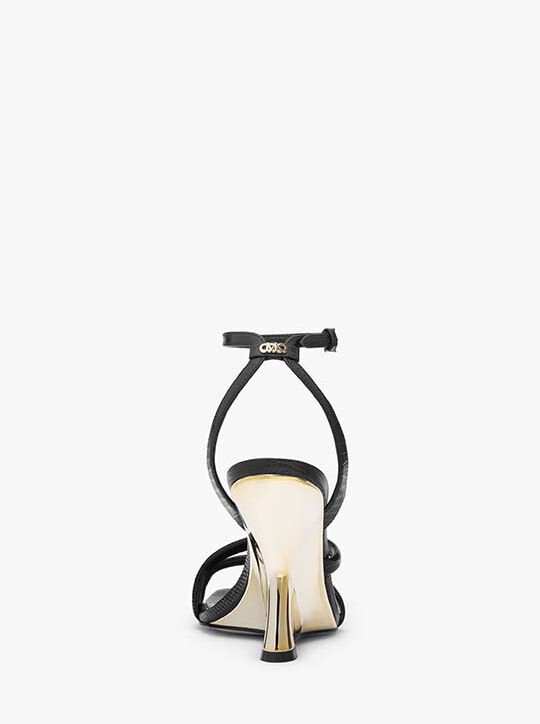 michael kors صندل نادينا ليزارد من الجلد المنقوش