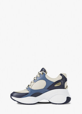 michael kors zuma leather trainer