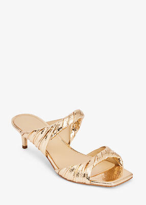 michael kors kiana metallic snake embossed leather sandal