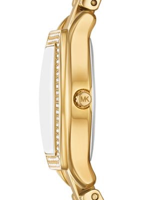michael kors petite chelsea pav  gold tone watch