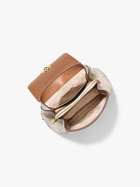 michael kors tribeca small signature logo backpack