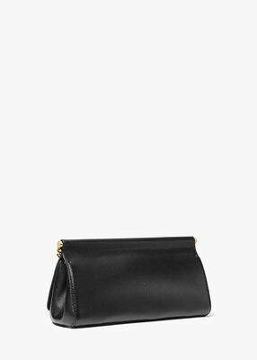 michael kors carmine medium pebbled leather pochette