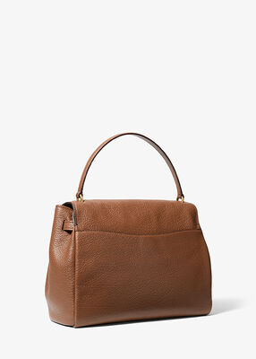 michael kors hamilton moderne large textured leather slouchy satchel