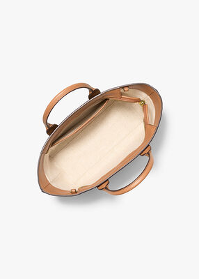 michael kors moore small signature logo satchel