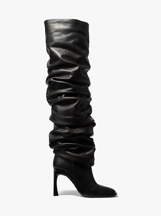 michael kors kelsea slouchy leather boot