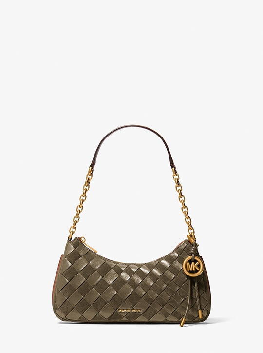 Nolita Medium Hand-Woven Leather Chain michael kors nolita medium hand woven leather chain