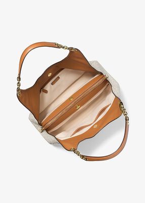 Ellie Large Signature Logo Shoulder Bag michael kors ellie large signature logo shoulder bag