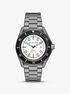 Oversized Maritime Gunmetal Watch michael kors oversized maritime gunmetal watch