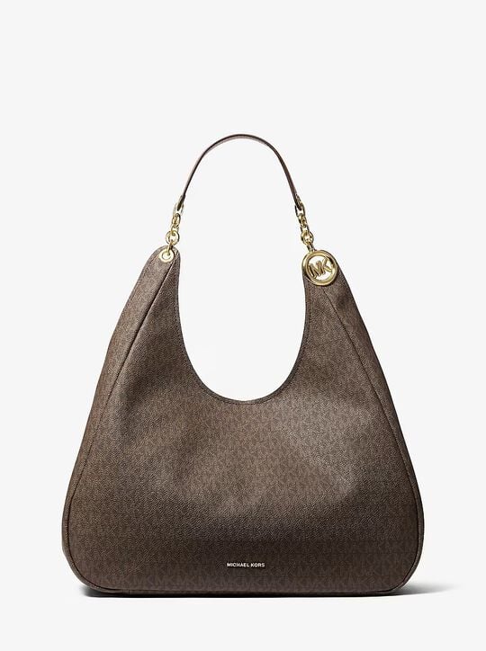 Ellie Large Signature Logo Shoulder Bag michael kors ellie large signature logo shoulder bag