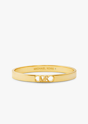 Michael Kors Platinum-Plated Empire Link Bangle Bracelet