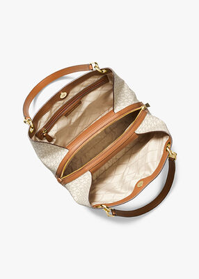 michael kors kensington large signature logo tote bag