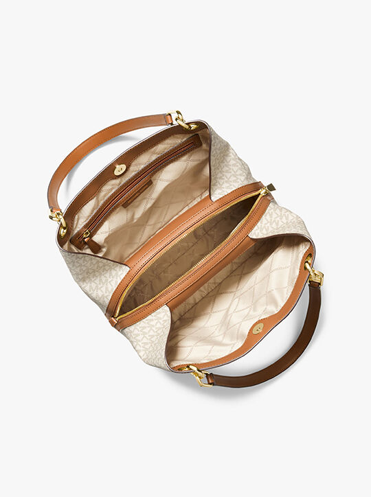 michael kors kensington large signature logo tote bag