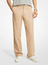 michael kors stretch cotton wide leg chino pants