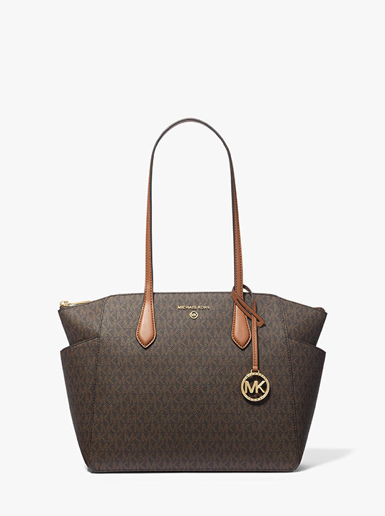 michael kors marilyn medium logo tote bag