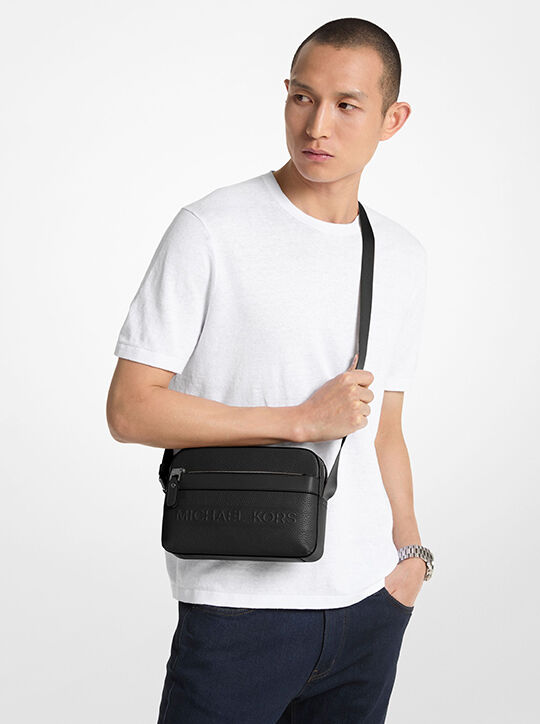 Hudson Pebbled Leather Utility Crossbody Bag | Michael Kors 