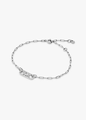 Michael Kors Sterling Silver Pavé Empire Link Chain Bracelet
