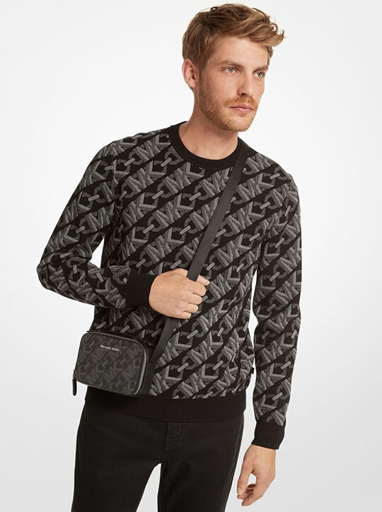 michael kors hudson empire signature logo crossbody bag