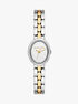 michael kors maude two tone watch