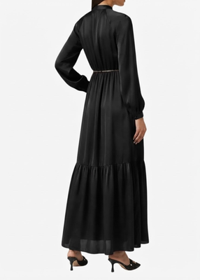 michael kors satin shirtdress