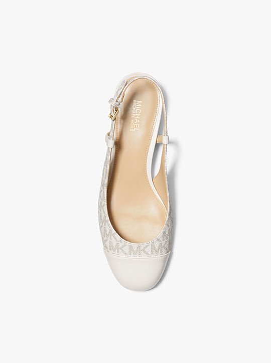 Perla Flex Signature Logo Slingback Flat michael kors perla flex signature logo slingback flat