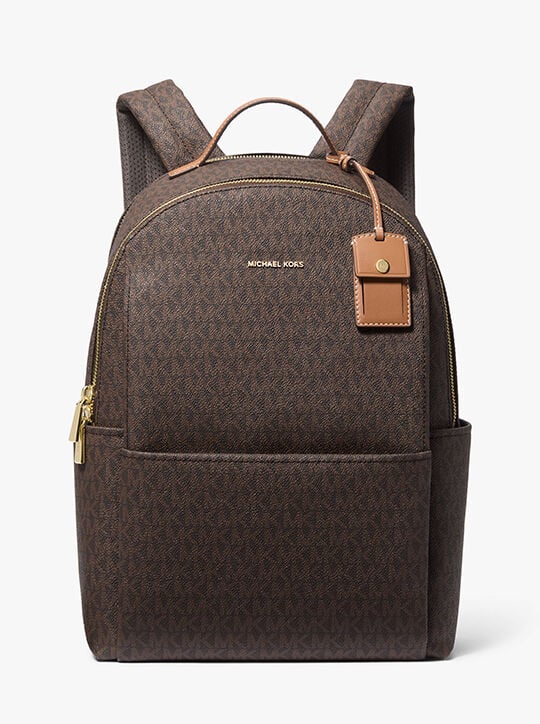 Sable Large Signature Logo Backpack michael kors sable large signature logo backpack