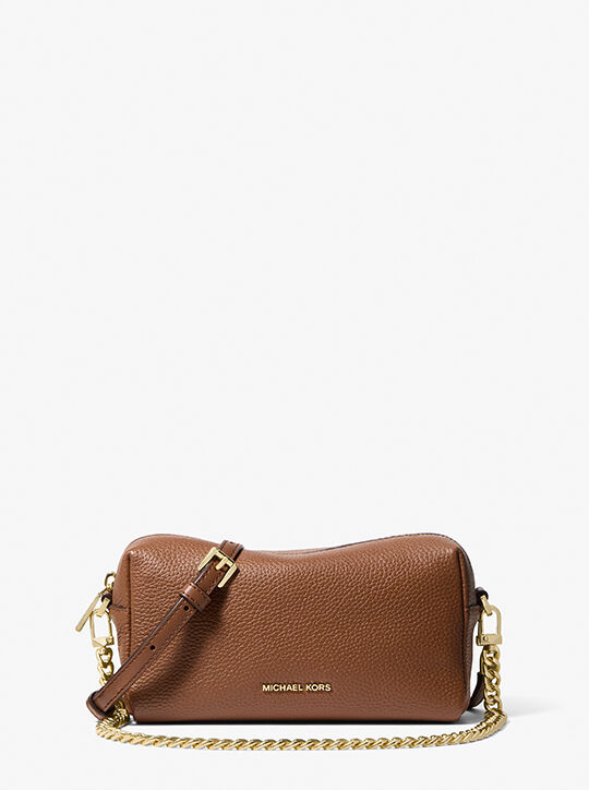 michael kors bryant small pebbled leather crossbody bag