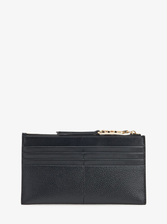 michael kors حافظة بطاقات إمباير جلدية كبيرة مرصوفة بالحصى