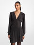 michael kors rhinestone georgette dress