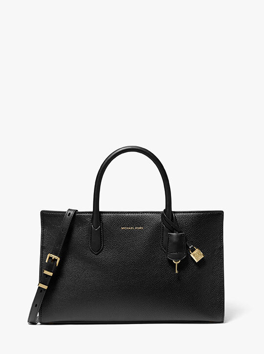 michael kors scarlett medium leather satchel
