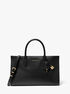michael kors scarlett medium leather satchel