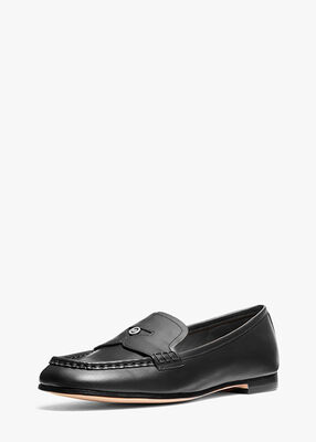 michael kors jennings leather loafer