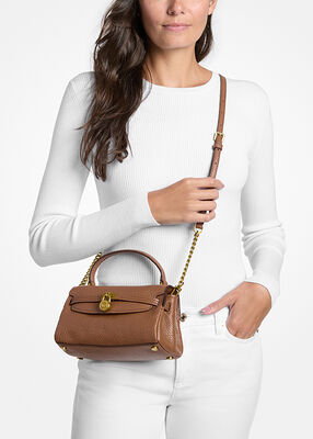 michael kors hamilton moderne extra small textured leather slouchy crossbody bag