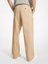 michael kors stretch cotton wide leg chino pants