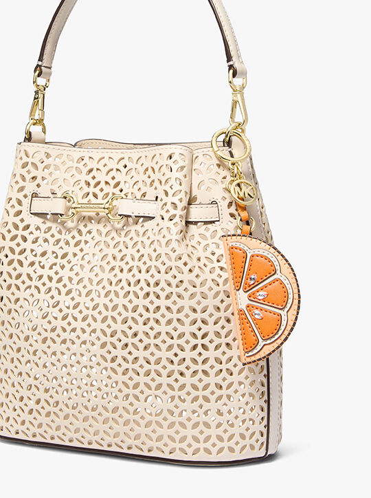michael kors orange bag charm