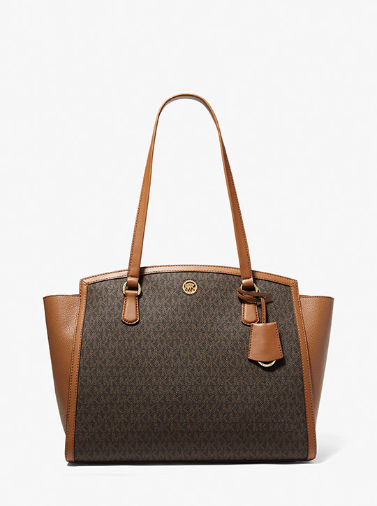 حقيبة شانتال كبيرة بشعار الماركة michael kors حقيبة شانتال كبيرة بشعار الماركة