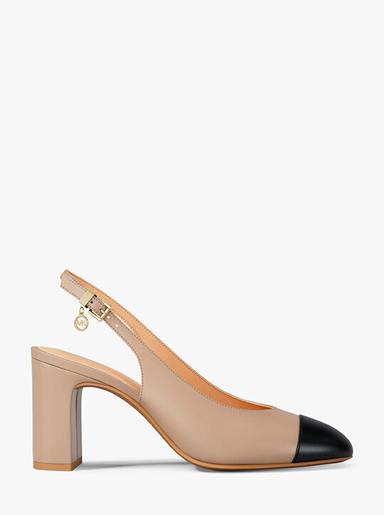 michael kors piper flex leather slingback pump