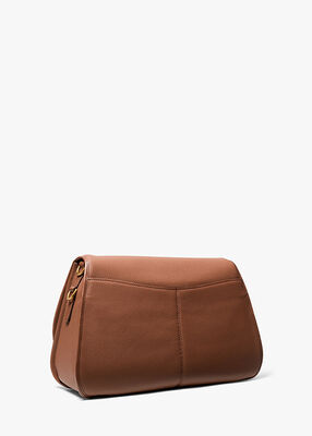 michael kors holmes extra large pebbled leather convertible messenger bag