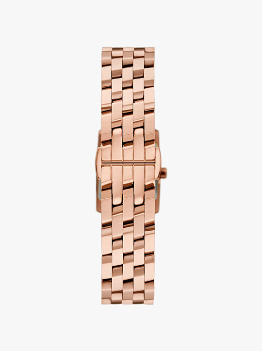 michael kors micro georgie rose gold tone watch