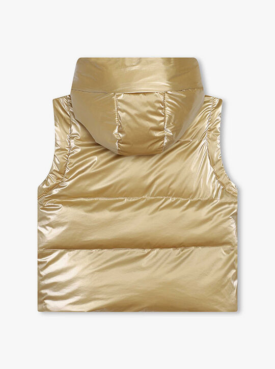 جاكيت منفوخ مبطن لامع قابل للتحويل michael kors جاكيت منفوخ مبطن لامع قابل للتحويل