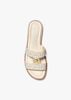 michael kors erin signature logo sandal