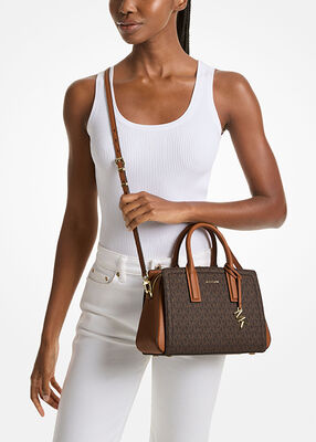 michael kors حقيبة ليلى الصغيرة بشعار الماركة