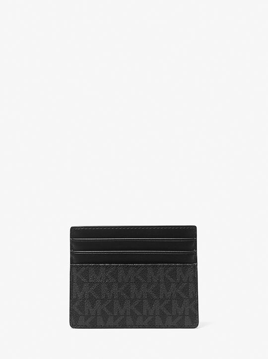 michael kors greyson logo tall card case