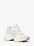 michael kors zuma leather and nylon trainer