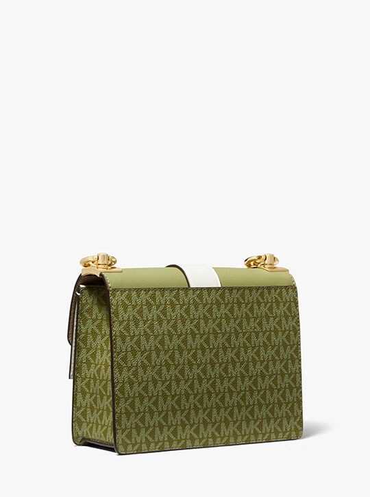 michael kors حقيبة كروس غرينتش صغيرة ملونة من جلد سافيانو