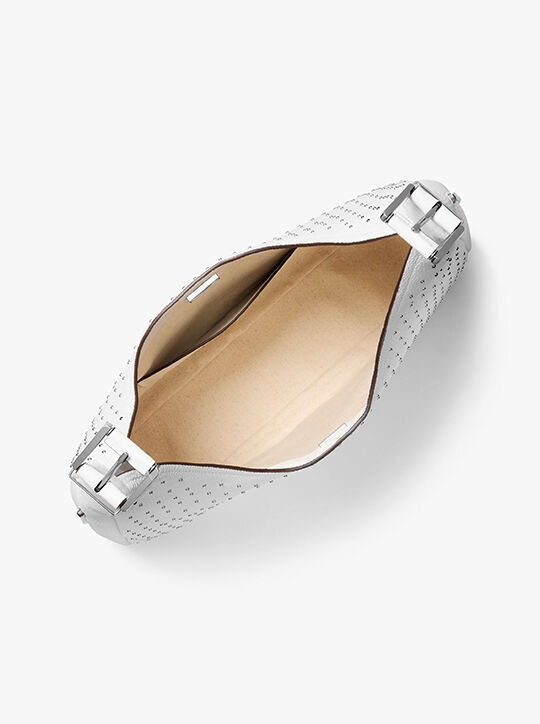 Nolita Large Studded Pebbled Leather Hobo Shoulder Bag michael kors nolita large studded pebbled leather hobo shoulder bag