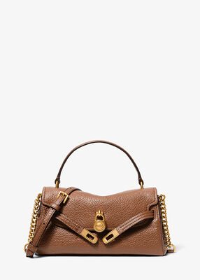 michael kors hamilton moderne extra small textured leather slouchy crossbody bag